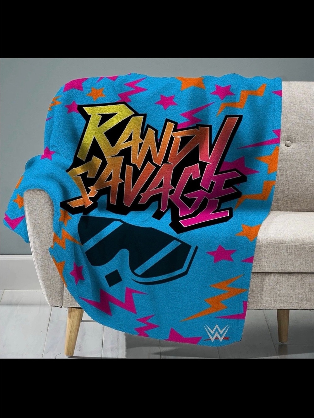 WWE Randy Savage "Macho Man" 60"x 80" Rachel Plush throw